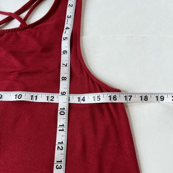 Maurices Summer Sleeveless Burgundy Red Swing Dress Size M - Picture 6 of 11